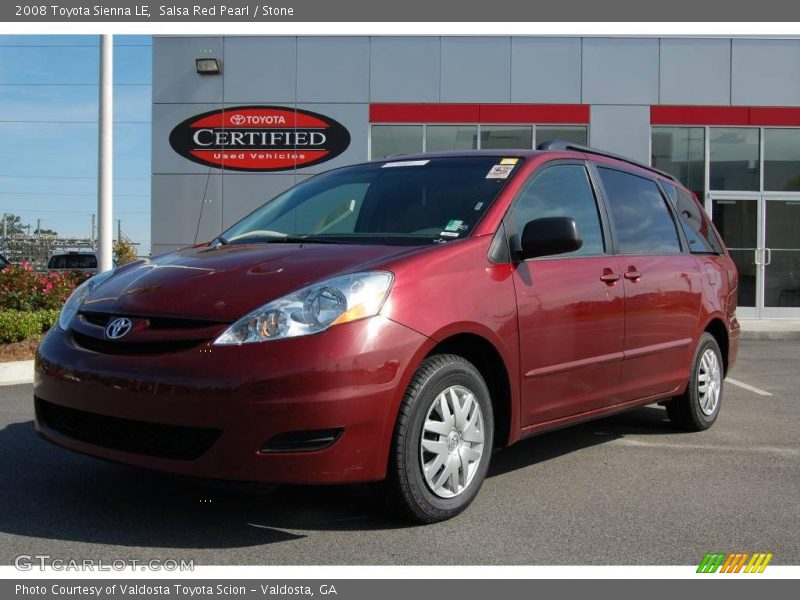 Salsa Red Pearl / Stone 2008 Toyota Sienna LE