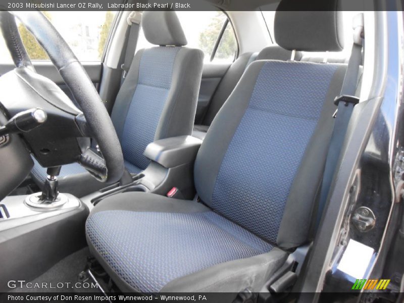 Labrador Black Pearl / Black 2003 Mitsubishi Lancer OZ Rally