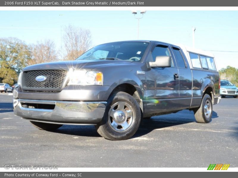Dark Shadow Grey Metallic / Medium/Dark Flint 2006 Ford F150 XLT SuperCab
