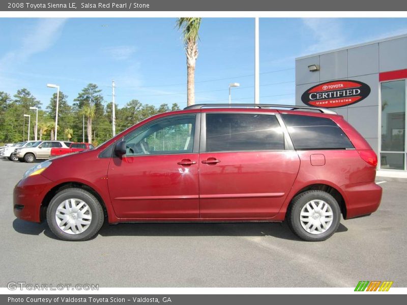 Salsa Red Pearl / Stone 2008 Toyota Sienna LE