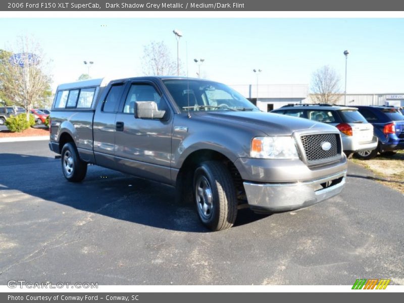 Dark Shadow Grey Metallic / Medium/Dark Flint 2006 Ford F150 XLT SuperCab