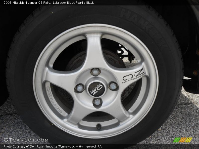 Labrador Black Pearl / Black 2003 Mitsubishi Lancer OZ Rally