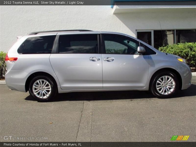 Silver Sky Metallic / Light Gray 2012 Toyota Sienna XLE