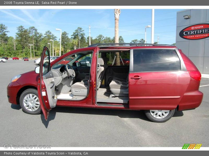 Salsa Red Pearl / Stone 2008 Toyota Sienna LE