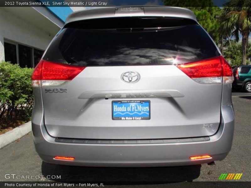 Silver Sky Metallic / Light Gray 2012 Toyota Sienna XLE