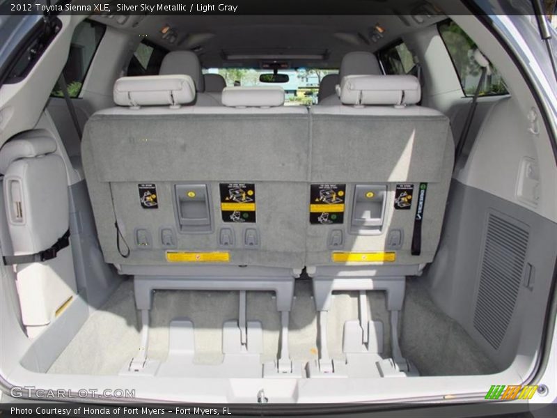 Silver Sky Metallic / Light Gray 2012 Toyota Sienna XLE