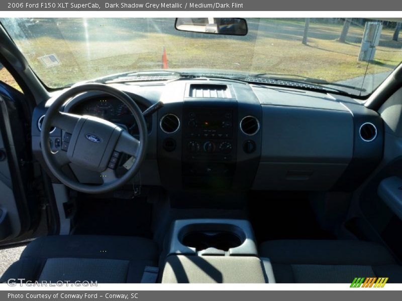 Dark Shadow Grey Metallic / Medium/Dark Flint 2006 Ford F150 XLT SuperCab