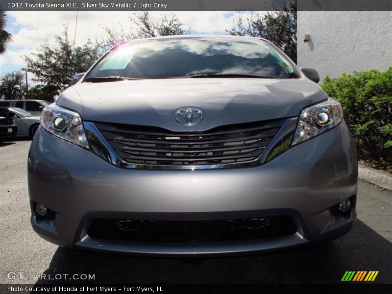 Silver Sky Metallic / Light Gray 2012 Toyota Sienna XLE