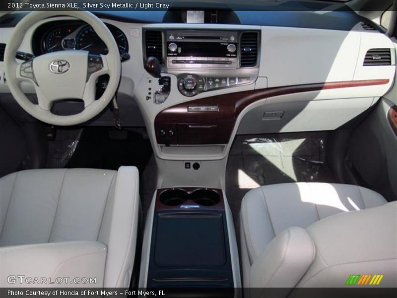 Silver Sky Metallic / Light Gray 2012 Toyota Sienna XLE