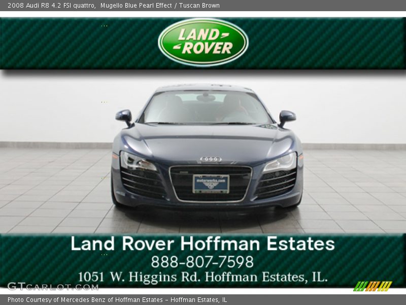 Mugello Blue Pearl Effect / Tuscan Brown 2008 Audi R8 4.2 FSI quattro