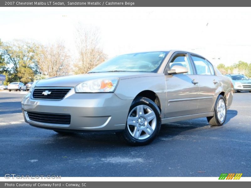 Sandstone Metallic / Cashmere Beige 2007 Chevrolet Malibu LT Sedan