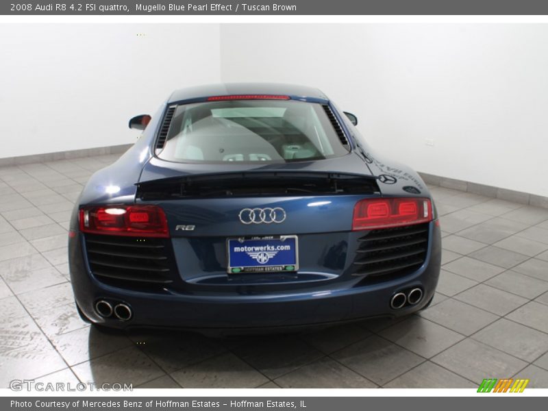Mugello Blue Pearl Effect / Tuscan Brown 2008 Audi R8 4.2 FSI quattro