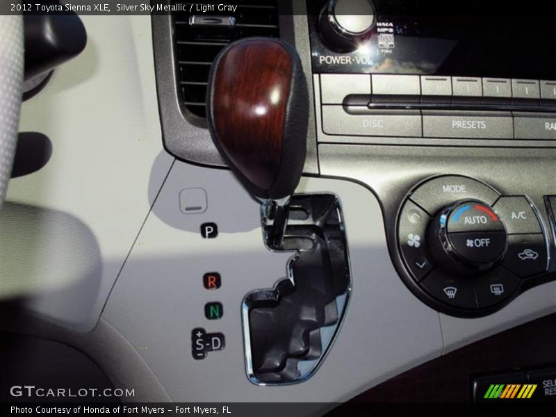 Silver Sky Metallic / Light Gray 2012 Toyota Sienna XLE