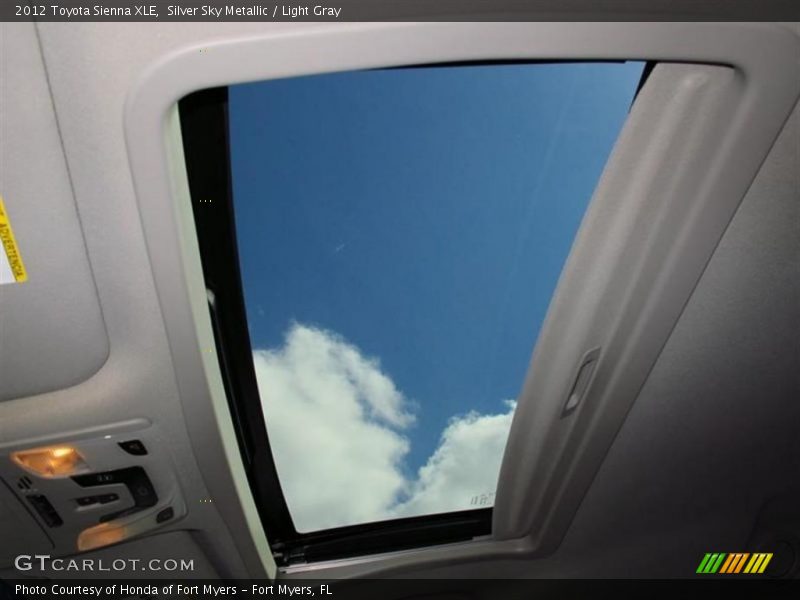 Silver Sky Metallic / Light Gray 2012 Toyota Sienna XLE