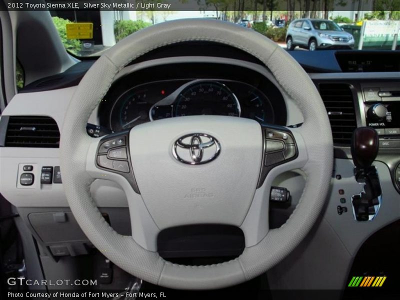 Silver Sky Metallic / Light Gray 2012 Toyota Sienna XLE