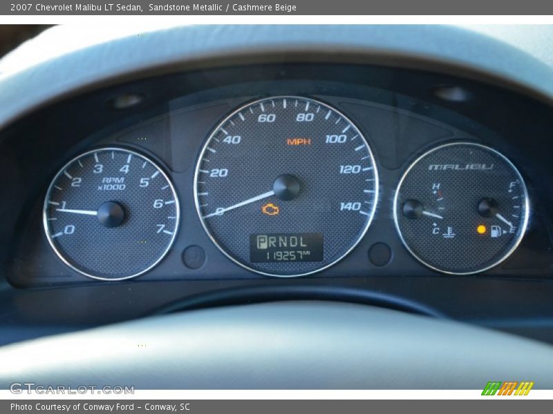 Sandstone Metallic / Cashmere Beige 2007 Chevrolet Malibu LT Sedan