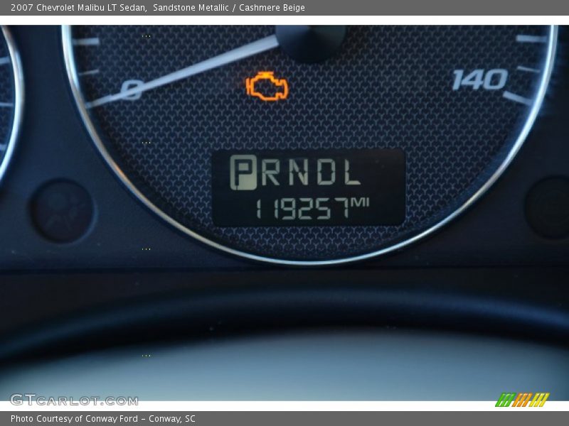 Sandstone Metallic / Cashmere Beige 2007 Chevrolet Malibu LT Sedan