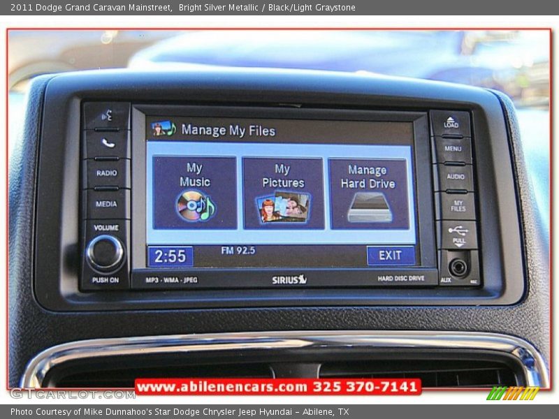 Bright Silver Metallic / Black/Light Graystone 2011 Dodge Grand Caravan Mainstreet