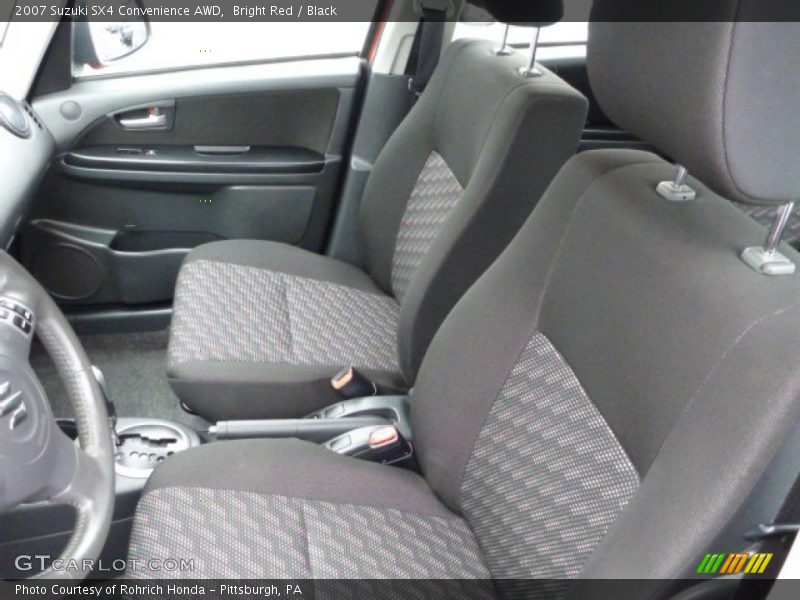 Bright Red / Black 2007 Suzuki SX4 Convenience AWD