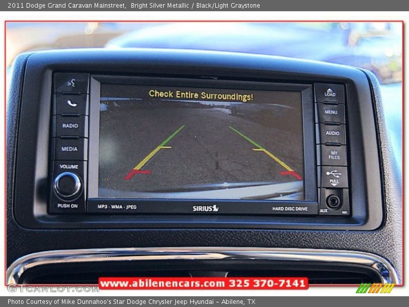 Bright Silver Metallic / Black/Light Graystone 2011 Dodge Grand Caravan Mainstreet
