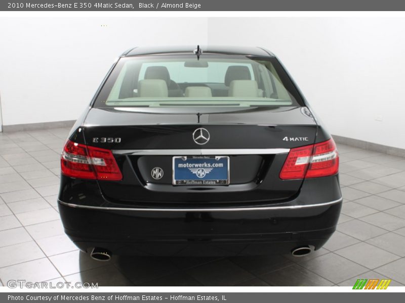 Black / Almond Beige 2010 Mercedes-Benz E 350 4Matic Sedan