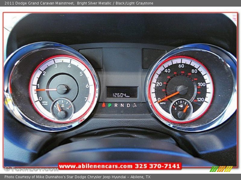 Bright Silver Metallic / Black/Light Graystone 2011 Dodge Grand Caravan Mainstreet