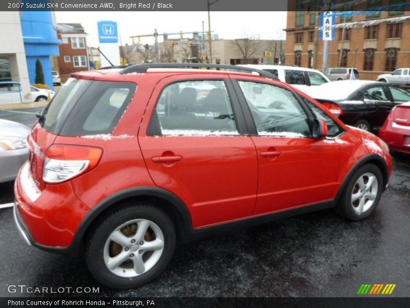 Bright Red / Black 2007 Suzuki SX4 Convenience AWD