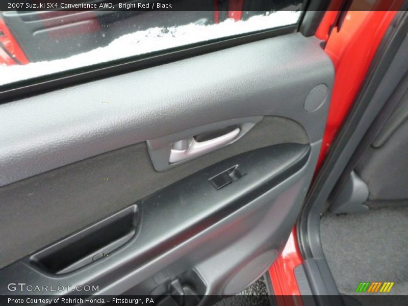 Bright Red / Black 2007 Suzuki SX4 Convenience AWD