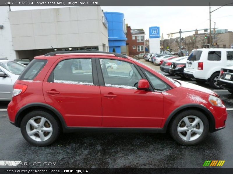 Bright Red / Black 2007 Suzuki SX4 Convenience AWD