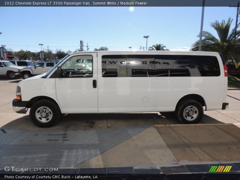 Summit White / Medium Pewter 2012 Chevrolet Express LT 3500 Passenger Van