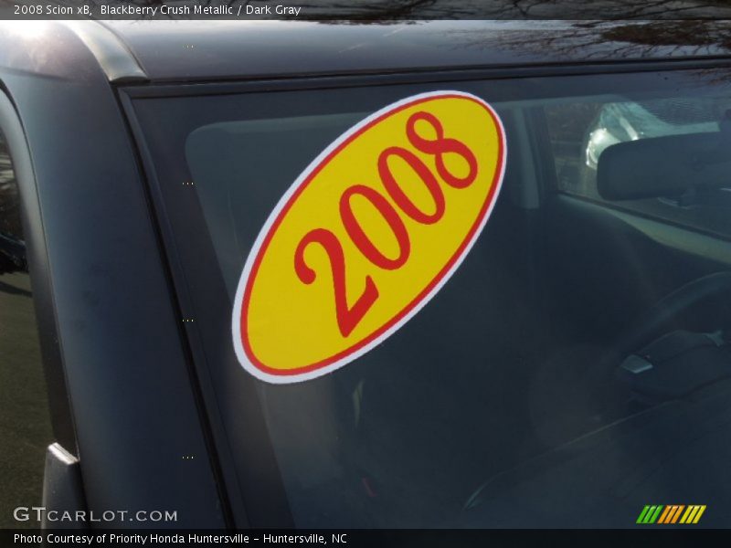 Blackberry Crush Metallic / Dark Gray 2008 Scion xB