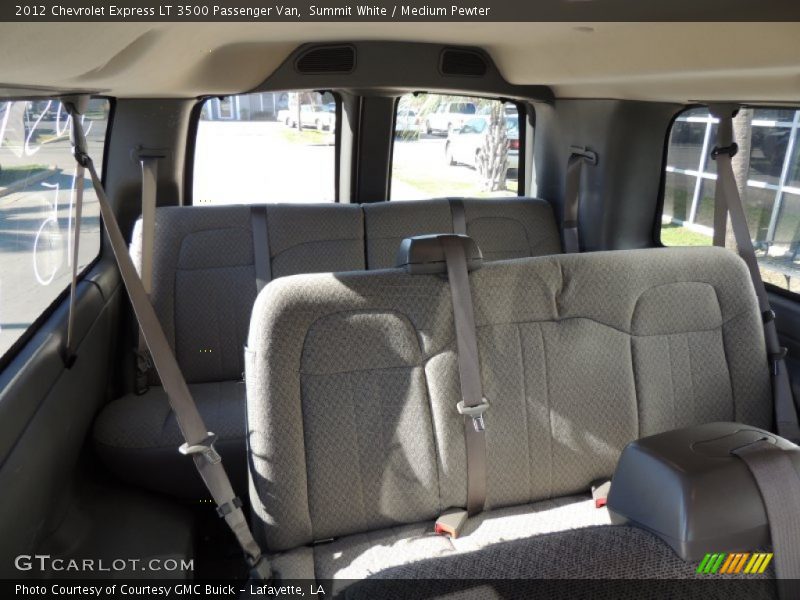 Rear Seat of 2012 Express LT 3500 Passenger Van