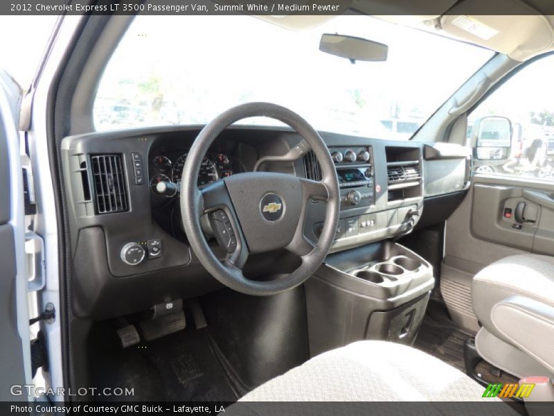 Medium Pewter Interior - 2012 Express LT 3500 Passenger Van 