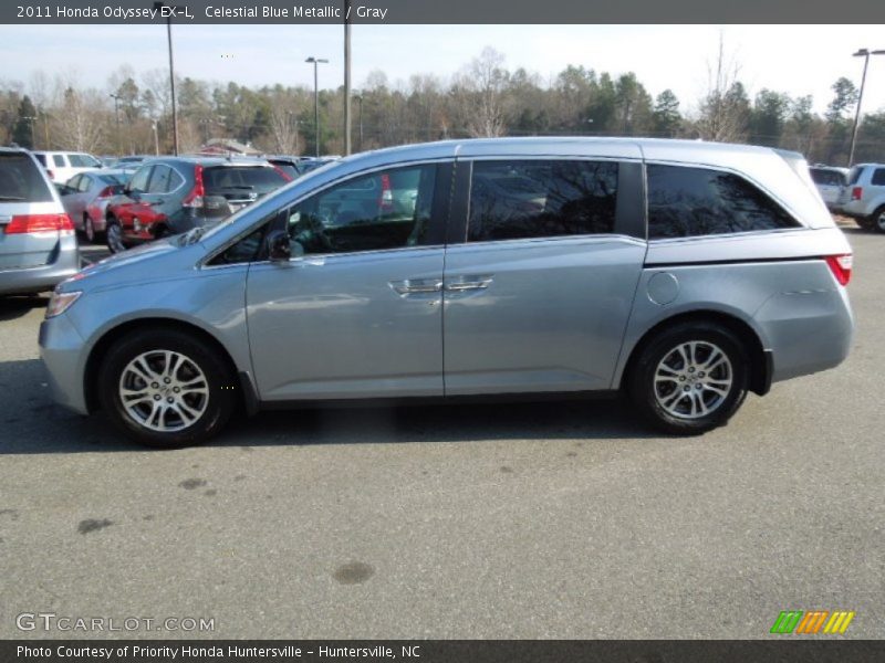 Celestial Blue Metallic / Gray 2011 Honda Odyssey EX-L