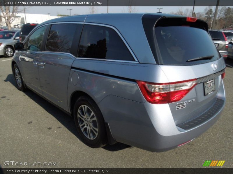 Celestial Blue Metallic / Gray 2011 Honda Odyssey EX-L