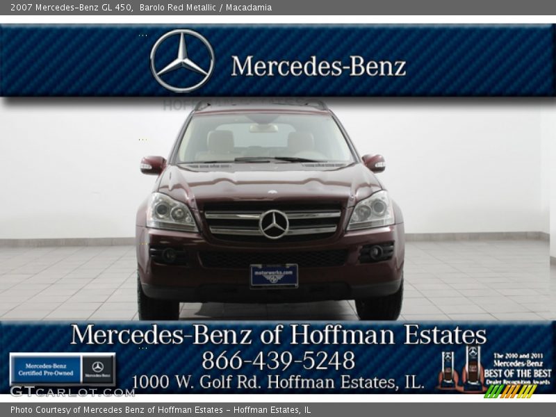 Barolo Red Metallic / Macadamia 2007 Mercedes-Benz GL 450