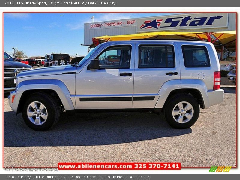 Bright Silver Metallic / Dark Slate Gray 2012 Jeep Liberty Sport