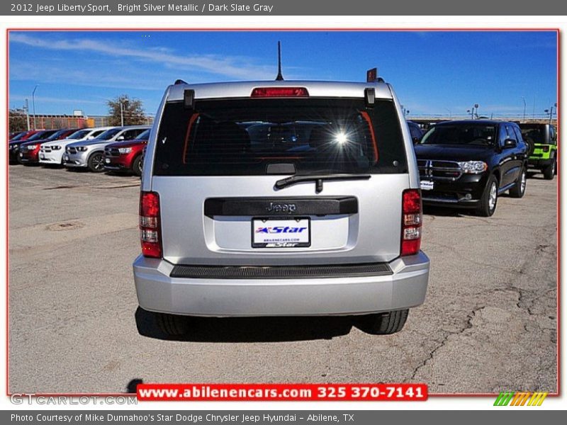 Bright Silver Metallic / Dark Slate Gray 2012 Jeep Liberty Sport