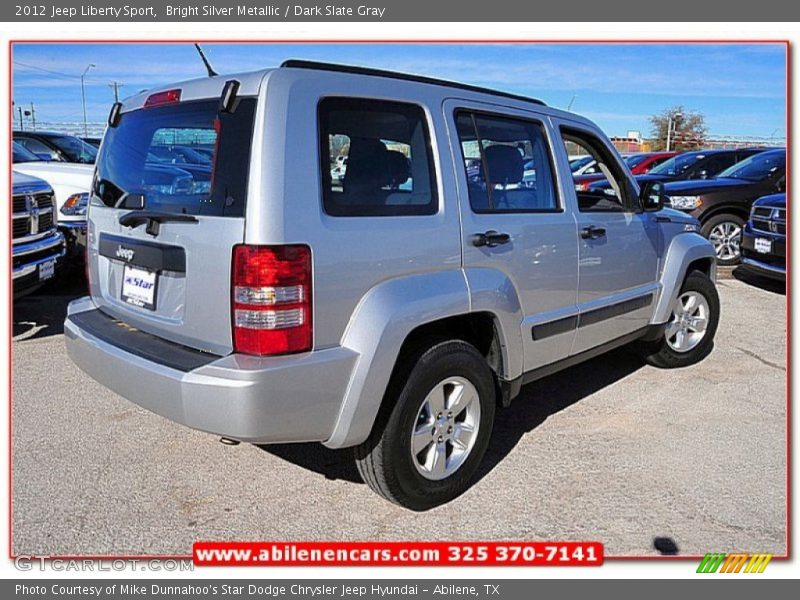 Bright Silver Metallic / Dark Slate Gray 2012 Jeep Liberty Sport
