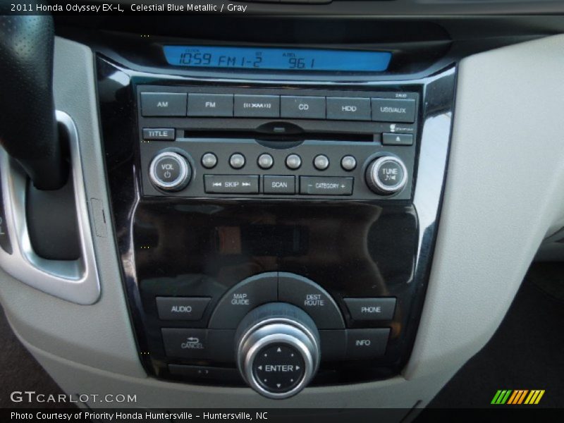 Celestial Blue Metallic / Gray 2011 Honda Odyssey EX-L