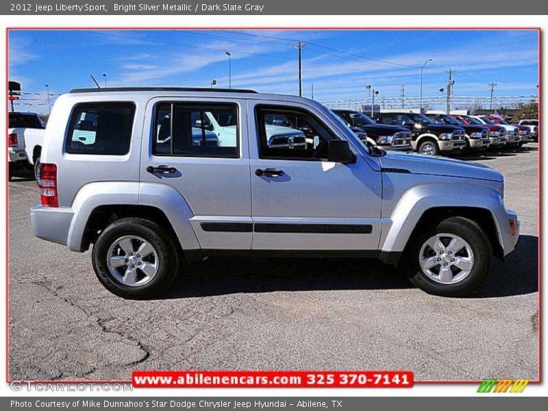 Bright Silver Metallic / Dark Slate Gray 2012 Jeep Liberty Sport