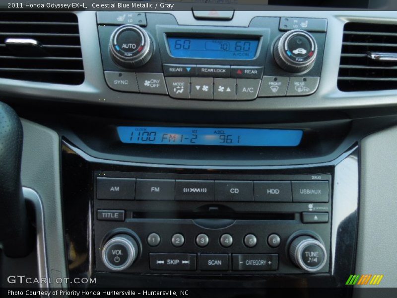 Celestial Blue Metallic / Gray 2011 Honda Odyssey EX-L