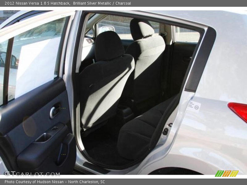Brilliant Silver Metallic / Charcoal 2012 Nissan Versa 1.8 S Hatchback