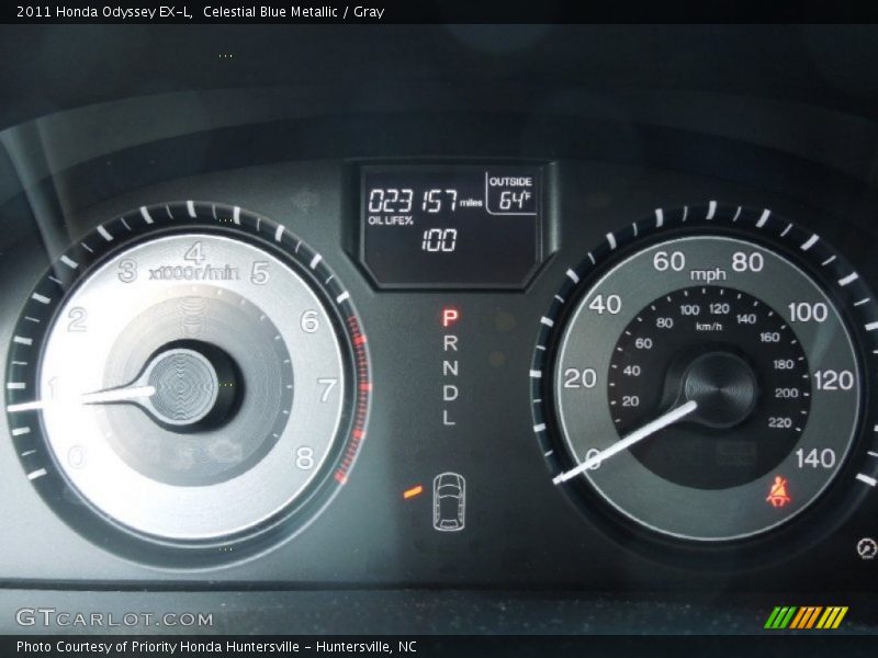 Celestial Blue Metallic / Gray 2011 Honda Odyssey EX-L