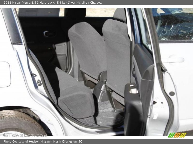 Brilliant Silver Metallic / Charcoal 2012 Nissan Versa 1.8 S Hatchback