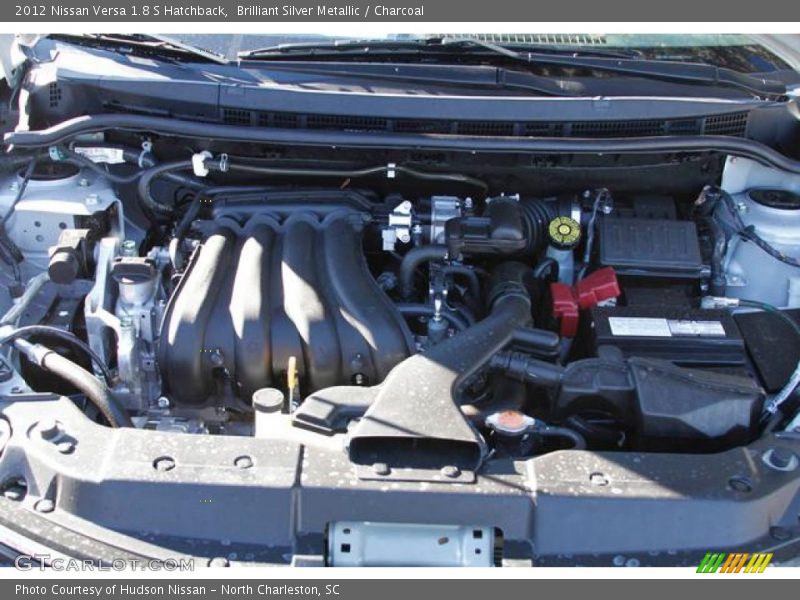 Brilliant Silver Metallic / Charcoal 2012 Nissan Versa 1.8 S Hatchback