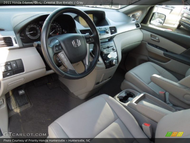 Celestial Blue Metallic / Gray 2011 Honda Odyssey EX-L
