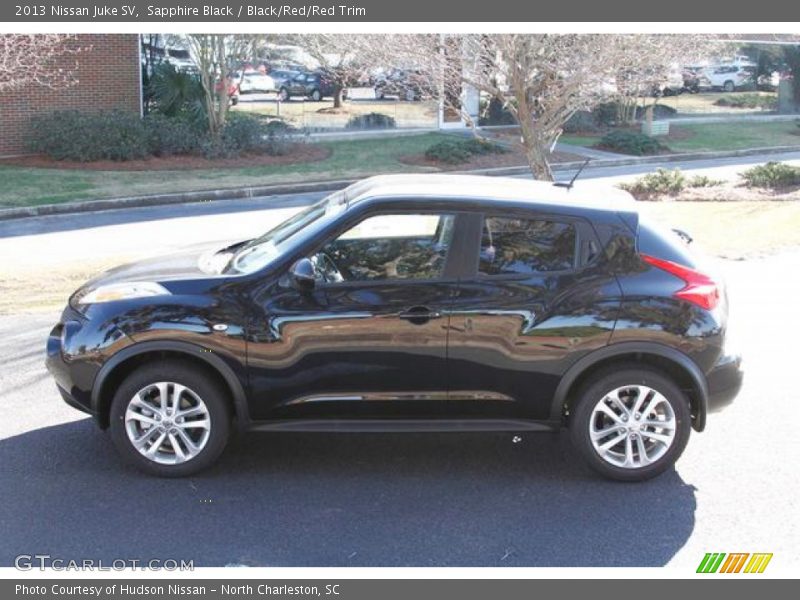 Sapphire Black / Black/Red/Red Trim 2013 Nissan Juke SV