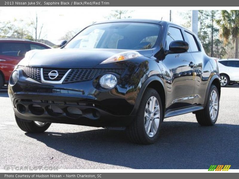Sapphire Black / Black/Red/Red Trim 2013 Nissan Juke SV