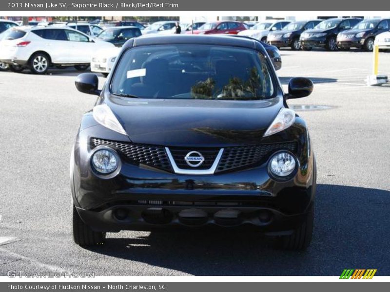 Sapphire Black / Black/Red/Red Trim 2013 Nissan Juke SV